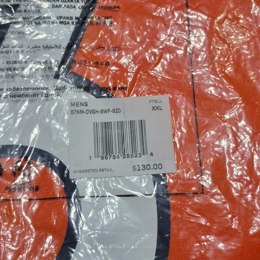 Russell Wilson Denver Broncos Nike Football Game Jersey Men's Size 2XL Orange
